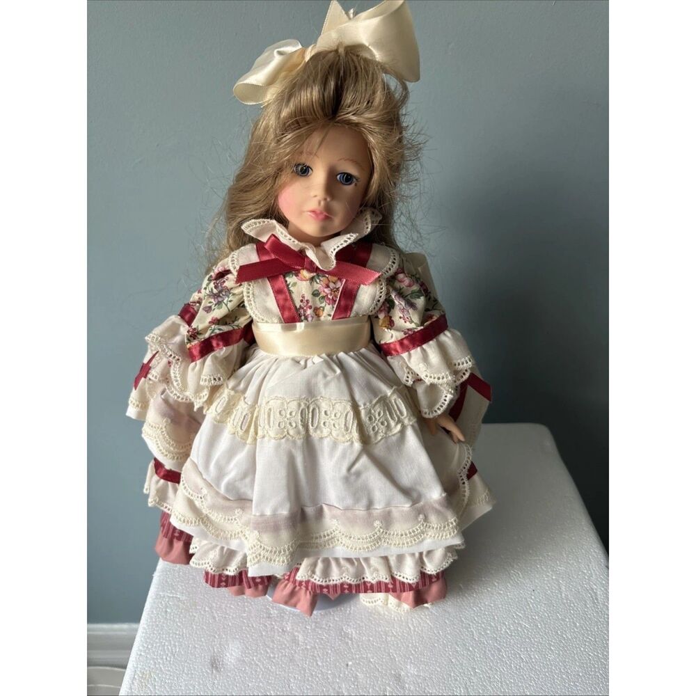 Chris Miller Pittsburgh Original Little Woman 1995 Meg Doll + Coa, Dress, Hat